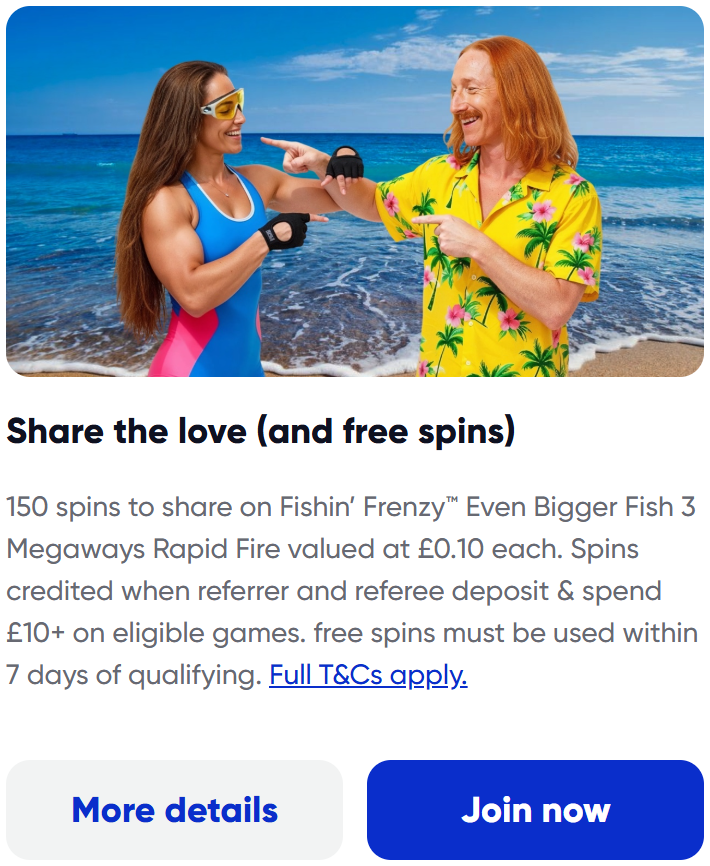 Share the Love and Free Spins