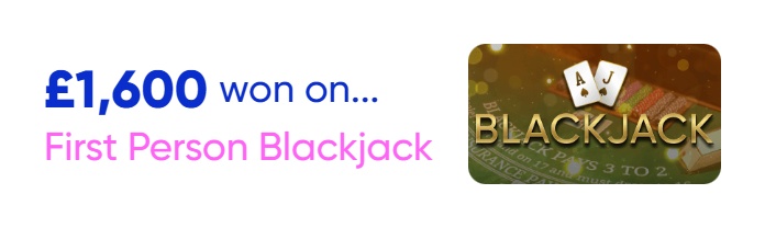 First Person Blackjack 1600